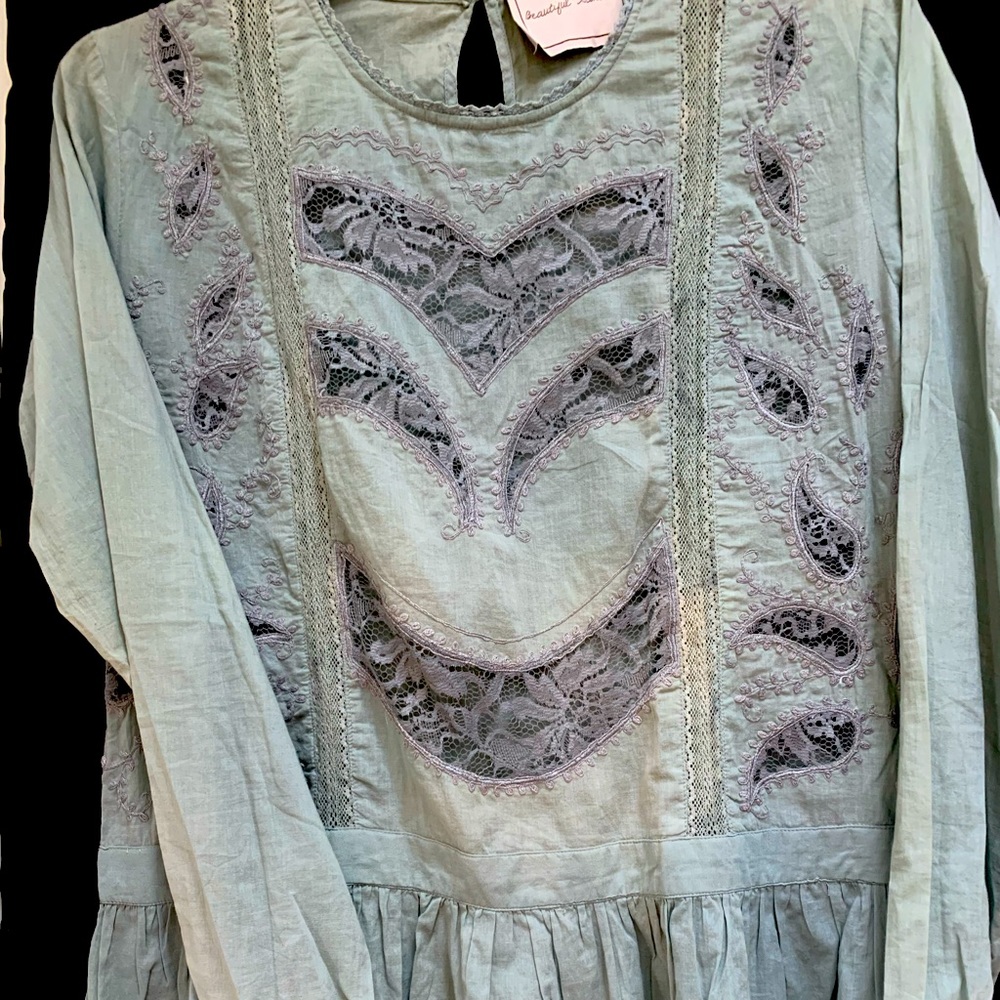 Beautiful Stories lace Bohemian Tunic